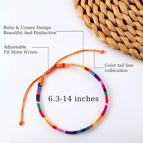 24Pcs Adjustable Boho Bracelet & Anklet Set, Waterproof Beach Jewelry for Men Women