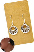 Silver Dangle Earrings on 925 Sterling Silver Wire, Fashion Trendy Handmade Earrings for Women Girls, Hypoallergenic